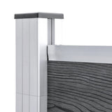 NNEVL Garden Fence WPC 699x186 cm Grey