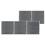 NNEVL Garden Fence WPC 872x186 cm Grey