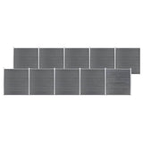 NNEVL Garden Fence WPC 1737x186 cm Grey