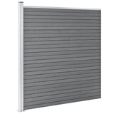 NNEVL Garden Fence WPC 1737x186 cm Grey