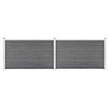 NNEVL Garden Fence WPC 353x106 cm Grey