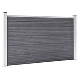 NNEVL Garden Fence WPC 872x106 cm Grey