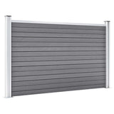 NNEVL Garden Fence WPC 872x106 cm Grey