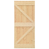 NNEVL Door 80x210 cm Solid Pine Wood
