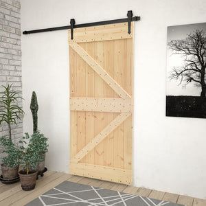 NNEVL Door 80x210 cm Solid Pine Wood