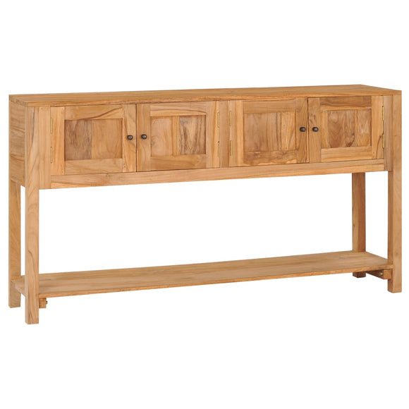 NNEVL Sideboard 140x30x75 cm Solid Teak Wood