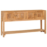NNEVL Sideboard 140x30x75 cm Solid Teak Wood
