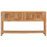 NNEVL Sideboard 140x30x75 cm Solid Teak Wood