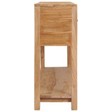 NNEVL Sideboard 140x30x75 cm Solid Teak Wood