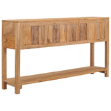 NNEVL Sideboard 140x30x75 cm Solid Teak Wood