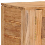 NNEVL Sideboard 140x30x75 cm Solid Teak Wood