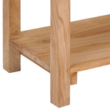 NNEVL Sideboard 140x30x75 cm Solid Teak Wood