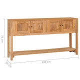 NNEVL Sideboard 140x30x75 cm Solid Teak Wood