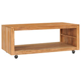 NNEVL Coffee Table 110x60x40 cm Solid Teak Wood
