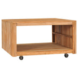 NNEVL Coffee Table 80x80x40 cm Solid Teak Wood