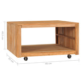 NNEVL Coffee Table 80x80x40 cm Solid Teak Wood