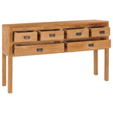 NNEVL Sideboard 125x30x75 cm Solid Teak Wood