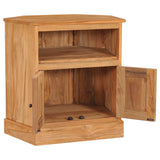 NNEVL Corner Sideboard 60x45x60 cm Solid Teak Wood