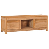 NNEVL TV Cabinet 100x30x35 cm Solid Teak Wood