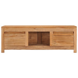 NNEVL TV Cabinet 100x30x35 cm Solid Teak Wood