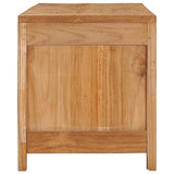 NNEVL TV Cabinet 100x30x35 cm Solid Teak Wood
