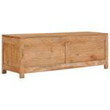 NNEVL TV Cabinet 100x30x35 cm Solid Teak Wood