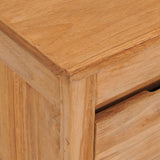 NNEVL TV Cabinet 100x30x35 cm Solid Teak Wood