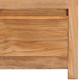 NNEVL TV Cabinet 100x30x35 cm Solid Teak Wood