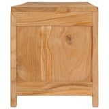 NNEVL TV Cabinet 135x30x35 cm Solid Teak Wood