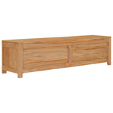 NNEVL TV Cabinet 135x30x35 cm Solid Teak Wood