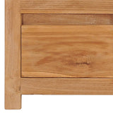 NNEVL TV Cabinet 135x30x35 cm Solid Teak Wood