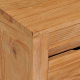 NNEVL TV Cabinet 135x30x35 cm Solid Teak Wood