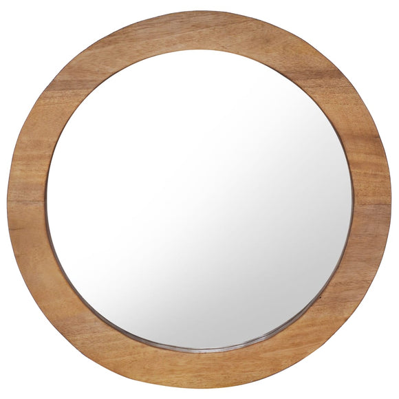 NNEVL Wall Mirror 60 cm Teak Round