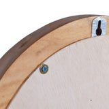 NNEVL Wall Mirror 60 cm Teak Round