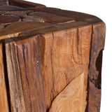 NNEVL Side Table 30x30x80 cm Solid Teak Wood