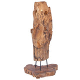 NNEVL Wine Rack for 8 Bottles 40x30x80 cm Solid Teak Wood