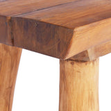 NNEVL Garden Bench 80 cm Solid Teak Wood