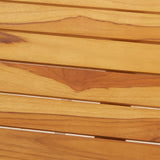 NNEVL 3 Piece Bar Set Solid Teak Wood and Stainless Steel