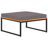 NNEVL 5 Piece Garden Lounge Set Solid Acacia Wood and Steel