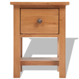 NNEVL Nightstands 2 pcs 36x30x47 cm Solid Oak Wood