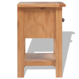 NNEVL Nightstands 2 pcs 36x30x47 cm Solid Oak Wood