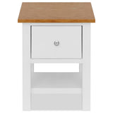 NNEVL Nightstands 2 pcs 36x30x47 cm Solid Oak Wood