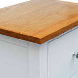 NNEVL Nightstands 2 pcs 36x30x47 cm Solid Oak Wood