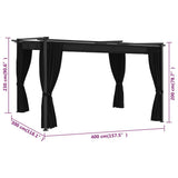 NNEVL Gazebo 4x3 m Anthracite