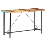 NNEVL 9 Piece Bar Set Solid Reclaimed Wood