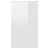 NNEVL Desk High Gloss White 90x45x76 cm Chipboard