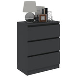 NNEVL Sideboard Grey 60x33.5x76 cm Chipboard