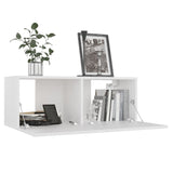NNEVL TV Cabinet White 80x30x30 cm Engineered Wood