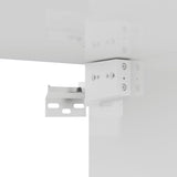 NNEVL TV Cabinet High Gloss White 80x30x30 cm Chipboard