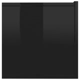 NNEVL TV Cabinet High Gloss Black 80x30x30 cm Chipboard